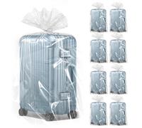 WANDGU 8 Pièces Sacs de Rangement Extra larges en Plastique Transparent: 100 x 152 cm Extra Larges épais et Robustes pour couvertures Anti-poussière pour Protéger de La Poussière, Bagages, Valises