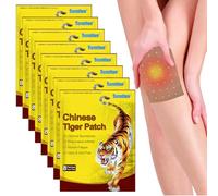 WANDGU 80 pièces patch de soulagement de la douleur : lot de 10 patchs de soulagement de la soreness tigre, pansements chinois infrarouges lointains, patchs traditionnels pour douleurs au cou, genoux