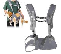 WANDGU Aide au transport de chien L : harnais de levage pour chiens, harnais d'aide à la mobilité, support de hanche réglable avec poignées pour chiens âgés, handicapés ou blessés, rééducation