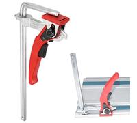 WANDGU Anneaux en acier entiers : anneau à serrage rapide, plage de serrage 160 et profondeur de décharge 60, fixation des rails de guidage différents fabricants, anneau à une main pour bois