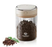 WANDGU Boîte de conservation pour café 1100 ml : boîte à café hermétique avec couvercle sous vide, récipient pour grains de café, thé, noix, cacao, café