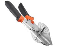 WANDGU Cisaille à Onglet à Angle: 45 ° -135 ° Ciseaux à Onglets, Ciseaux à Goulotte Multifonction, Joint de Cisaillement Antirouille, Compris Lames de Rechange, Outil de Coupe Quart de Rond pour Pvc