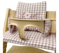 WANDGU Coussin d'assise pour chaise haute Stokke Tripp Trapp : doux et confortable, revêtement laminé, lot de coussins de chaise haute compatibles avec Stokke Tripp Trapp (petites marguerites)