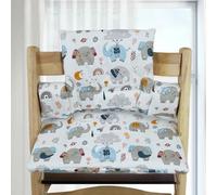 WANDGU Coussin De Chaise Haute : Housse De Rechange Coussin De Siège, Coussin De Chaise Haute Antidérapant, Fixation Facile Sur Chaise Pour Enfant