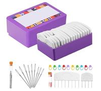 WANDGU Ensemble de tricot avec bloqueurs de tricot: peignes de blocage de tric ot, épingles de tension avec fixateur de tric ot pour pull, aiguilles à peigne, épingles de tension pour tricoter