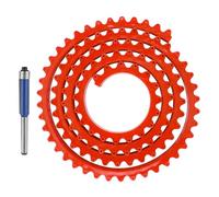 WANDGU Gabarit de fraisage flexible de 2 m - Règle de fraisage de la barre profilée - Règle courbée flexible avec chaîne dentée et fixation multi-points pour un travail précis du bois