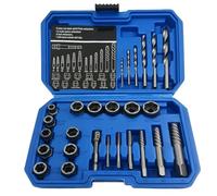 WANDGU Kit de tournevis 26 pièces : ensemble d'extracteur de vis gauche, kit de tournevis pour vis endommagées, outil spécial professionnel avec boulons d'adaptation hexagonaux pour l'atelier