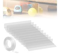 WANDGU Lot de 10 bloqueurs de jouets pour meubles avec ruban adhésif : 39 x 4 x 8 cm Bloqueur de jouets pour canapé jouet bloqueur transparent pour canapé, lit, canapé, armoire, commode de cuisine