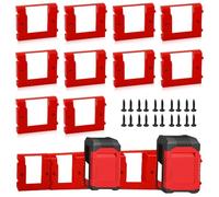 WANDGU Lot de 10 supports de station d'accueil pour batteries Einhell Power X-Change 18 V pour le nettoyage et le stockage des piles, robustes