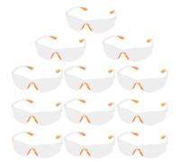 WANDGU Lot de 12 Lunettes de Protection Lunettes de Travail : Lunettes de Protection Transparentes, Lunettes de Laboratoire, Lunettes de Protection des Yeux pour Adultes, Lunettes de Protection