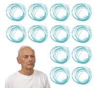 WANDGU Lot de 12 Tube D'alimentation en Oxygène: Tube D'oxygène Nasal en Silicone Transparents, Tuyau O2 de 5 m pour La Thérapie Respiratoire et Les Appareils d'Inhalationion (Interface 8mm)