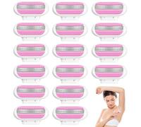 WANDGU lot de 16 Recharges De Rasoir Pour Femmes: lames de rechange pour rasoirs pour femme, Venus Smooth pour rasoir pour femme rasage doux et durable, recharge (rose)