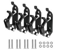 WANDGU Lot de 4 Supports de Pelle pour galerie de Toit : Support de Pelle 33 mm pour galerie de Toit, Accessoires Pince en Caoutchouc métallique pour galeries de Toit Tout-Terrain, Bateaux, Hache