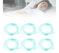 WANDGU Lot de 6 Tube D'alimentation en Oxygène: Tube D'oxygène Nasal en Silicone Transparents, Tuyau O2 de 5 m pour La Thérapie Respiratoire et Les Appareils d'Inhalationion (Interface 8mm)
