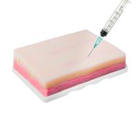 WANDGU Module de ponction veineuse modèle de coussin d'entraînement à la ponction veineuse : 3 couches de ponction veineuse cutanée avec 4 veines intégrées et fonction de reflux sanguin