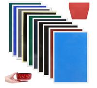 WANDGU Papier de surlignage de gravure laser : 10 pièces de papier couleur pour machine de gravure laser, papier laser en céramique avec raclette, 10 couleurs de papier d'impression laser pour la