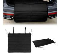 WANDGU Protection de coffre : 80 x 64 cm Protection universelle de seuil de chargement de voiture pour chien, pare-chocs, tapis de coffre, noir, tissu Oxford + coton perlé, s'adapte à tous les