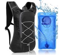 WANDGU sac d'hydratation avec poche d'2 l - Sac à dos de vélo : ultra léger, étanche, réfléchissant pour la course