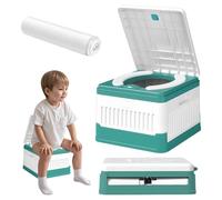 WANDGU Siège De Toilette Enfant : Pot Pliable, Siège D'Entraînement Au Pot, Toilette Portable Pour Voyages & Camping