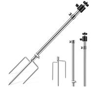 WANDGU Support de caméra de chasse en métal : support de lampe universel, pliable et réglable à 360°, support de lumière de pêche, filetage universel 1/4''-20 (6 mm) pour la pêche de nuit, caméra de
