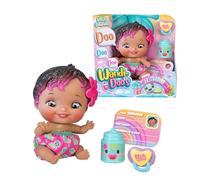 Wandi Doo's - from Hawaii, Poupée bébé hawaïenne des îles hawaïennes, Langue Universelle des bébés, Doo Doo Doo, Couche Tortues avec 2 Accessoires, biberon et Sucette, célèbre (WAD01000)