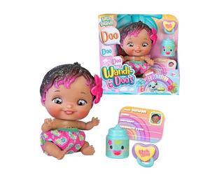 Wandi Doo's - from Hawaii, Poupée bébé hawaïenne des îles hawaïennes, Langue Universelle des bébés, Doo Doo Doo, Couche Tortues avec 2 Accessoires, biberon et Sucette, célèbre (WAD01000)