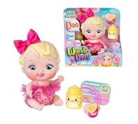 Wandi Doo's from Sweden, Poupée bébé caucasienne des Terres scandinaves, Parle avec Le langage Universel des bébés, Couche de Poussins avec 2 Accessoires, biberon et Sucette, célèbre (WAD03000)