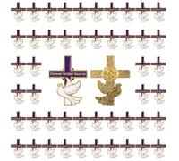 WANDIC 50 broches en métal avec ruban violet 2,7 x 3,5 cm pour sensibilisation à la maladie d'Alzheimer et à la violence domestique colombe de la paix pour décoration d'événement
