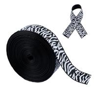 WANDIC Ruban de satin de sensibilisation aux carcinoïdes - 18 m de long - Ruban de sensibilisation aux maladies rares et au cancer - Décoration pour la fabrication de bracelets et broches - 2,5 cm de
