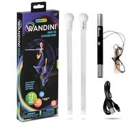 Wandini Glow.0 Baguette Magique Pliable de Lévitation à LED - Baguette Lumineuse Rechargeable par USB - 22 Modes de Lumière de Couleur - Bâton Magique à LED Brevetée et Équilibrée par des Experts.