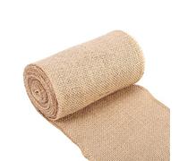 Wandisy Cadeaux de mai Toile de Jute Chemin de Table Vintage Nature Hesse Jute Toile De Jute Ruban Chemin De Table Artisanat Président De Noël De Mariage(15x500cm)