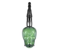 Wandisy de Juillet Bouteille de jet de coiffure de forme du diable, pulvérisateur rechargeable 500ml de brume d'eau de salon(vert), Coiffure Spray Bouteille Rechargeable Crâne Salon De C