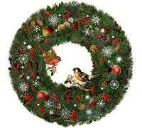 Wandkalender Nostalgischer Tannenkranz: Adventskalender
