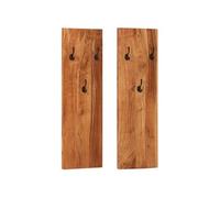 Wandkapstokken 2 st 36x3x110 cm massief acaciahout337068