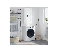vidaXL Wandkast 34,5x34x90 cm bewerkt hout wit830516 Blanc G