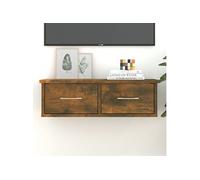 Wandkast 60x26x18,5 cm bewerkt hout gerookt eikenkleurig815078