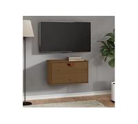 Armoire Murale Marron Miel 60x30x35 cm Bois de Pin Massif Suspendue vidaXL