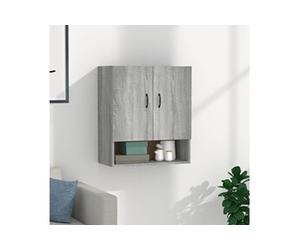 Wandkast 60x31x70 cm bewerkt hout grijs sonoma eikenkleurig817589