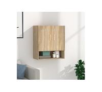vidaXL Wandkast 60x31x70 cm bewerkt hout sonoma eikenkleurig812873 Bois G