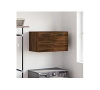 Wandkast 60x36,5x35 cm bewerkt hout bruin eikenkleur830035