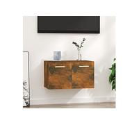 Wandkast 60x36,5x35 cm bewerkt hout gerookt eikenkleurig817597