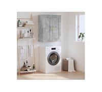 vidaXL Wandkast 69,5x34x90 cm bewerkt hout betongrijs830368 Gris G