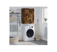 vidaXL Wandkast 69,5x34x90 cm bewerkt hout gerookt eikenkleurig830409 Marron G