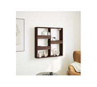 vidaXL Armoire murale de salle de bain – Étagère de rangement – Bois d'ingénierie