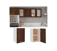 vidaXL Armoire suspendue Lyon – Chêne brun, bois d'ingénierie 39,5 x 31 x 60 cm