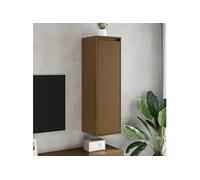 Vidaxl Armoires Murales 2 Pcs Marron Miel 30x30x100 Cm Pin Massif Marron