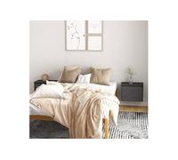 Wandkasten 2 st 45x30x35 cm massief grenenhout grijs813440