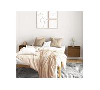Wandkasten 2 st 45x30x35 cm massief grenenhout honingbruin813442