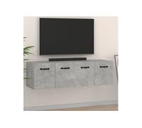 Vidaxl Armoires Murales 2pcs Gris Béton 80x35x36,5cm Bois D'ingénierie Multicolore