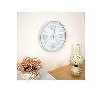 vidaXL Horloge murale 30 cm Argenté